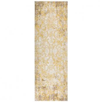 Alfombra de tejido plano exterior 80x250 cm Amarillo