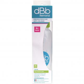 Biberón dBb Remond 360ml Verde Translúcido con Tetina de Silicona 4+