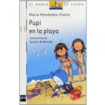 Pupi en la playa
