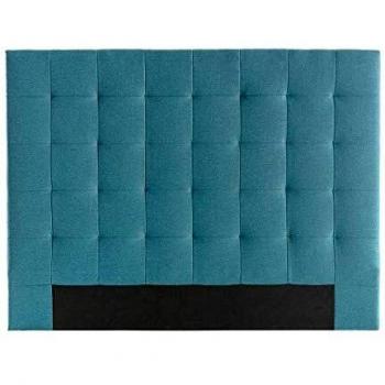 Cabecero en tejido azul petróleo 160 cm Halciona