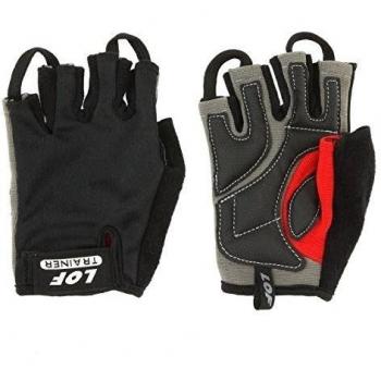 Lof Trainer - Guantes de fitness para hombres, color negro, talla M