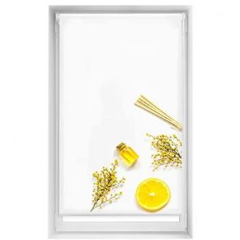 Estor Opaco EasyFix Sin Herramientas 95x150 cm - Estor Blackout Citron con Diseño Único y Práctico