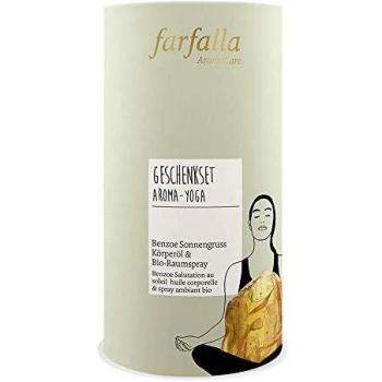 Aroma-Yoga Sonnensaluß - Set de regalo de aceite corporal y spray para habitación