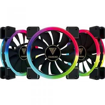 Kit 3 Ventiladores RGB + CONTROLADORA Aeolus M1-1403R GAMDIAS