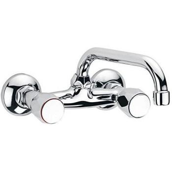 Clever 97973 Grifo de Cocina Bimando Caño Corto, Urban, Cromado