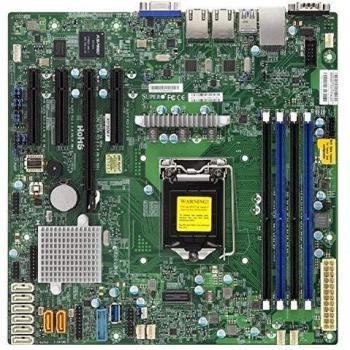 Server MB Super Micro 1xLGA 1151/mATX/2x1Gb LAN X11SSM-F without OS, MBD-X11SSM-F-O, Multi-Coloured