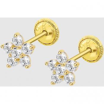 Pendientes de niña Time Road HIN00343/6 Oro 9K acabado brillo