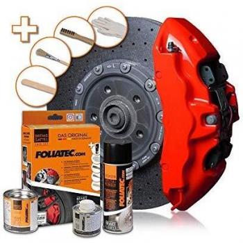 Foliatec Performance Red Brake Caliper Paint Kit - 4 Component System