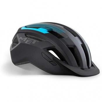 MET Casco All Road L(58-61), Adultos Unisex, Multicolor (Negro Azul)