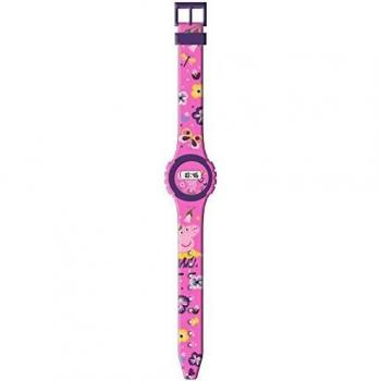 Kids Licensing |Reloj Digital para Niños | Reloj Peppa Pig |Diseño Estampado |Reloj Infantil Resistente | Reloj de Pulsera Infantil Ajustable| Bisel Reforzado | Reloj de Aprendizaje | Licencia Oficial