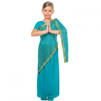 DISFRAZ BOLLYWOOD NIÑA TURQUESA Kimokawaii