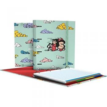 Carpeta de anillas Grafoplás Carpebook Mafalda Voladora 4 separadores A4
