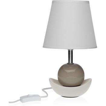 Lámpara de mesa Versa Noela Beige Cerámica 15x25x12 cm