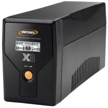 Sistema UPS Infosec X3 EX 2000 LCD USB - Línea Interactiva 2 kVA - 4 Salidas AC