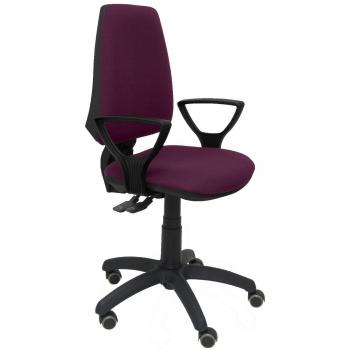 Piqueras y Crespo Silla Elche S Bali Morado Brazos FIJOS Ruedas Oficina, Tela, 109x46x46 cm