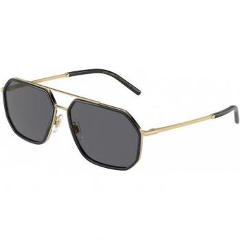 Dolce & Gabbana DG2285 Polarized 02/81 Men's Sunglasses Black Size 60