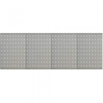 vidaXL Wall-mounted Peg Boards 4 pcs 40x58 cm Steel