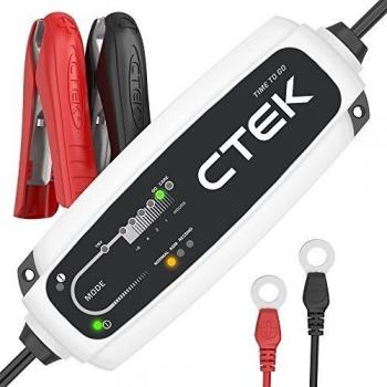 CTEK CT5 Time To Go, Cargador Batería 12V 5A, Mantenedor De Batería, Contador Regresivo, Indicador De Inicio, Compensación De Temperatura Incorporada, Modo De Reacondicionamiento Y Opción AGM Dedicada
