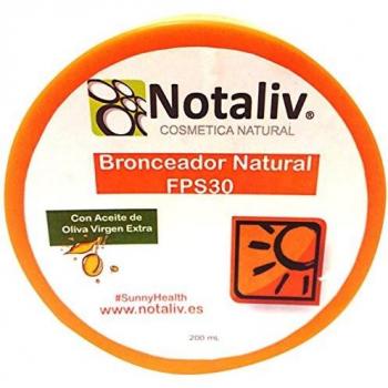 Notaliv Cosmética Natural Bronceador con FPS - 200 ml