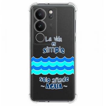 Funda Silicona Antigolpes Diseño Agua para Vivo V29 5G