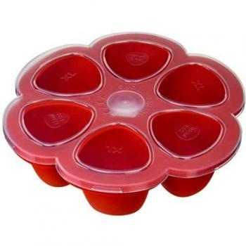 Béaba 912560 - Multiporciones de silicona, 6 x 150 ml, Paprika