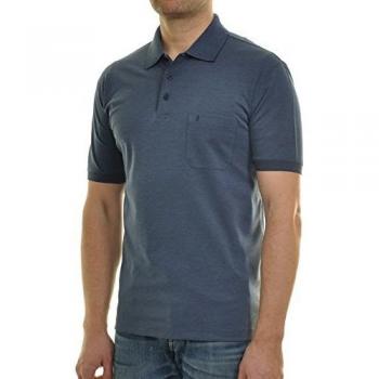 Polo Softknit RAGMAN Azul para Hombre XXL