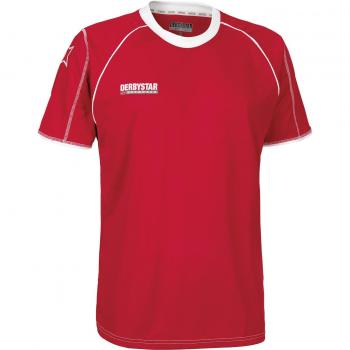 Derbystar Uni - Camiseta de equipación, tamaño L - XL, Color Rojo/Blanco