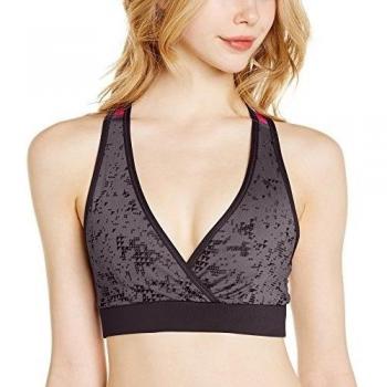 Zumba Fitness Tri-Me Mid-Level V-Bra - Sujetador deportivo para mujer, color gris, talla 2XL