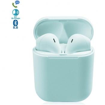 Auriculares Inalámbricos DAM D120 TWS Bluetooth 5.0 con Base de Carga y Sincronización Automática