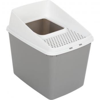 Arenero cubierto Big Box para gatos - Gris