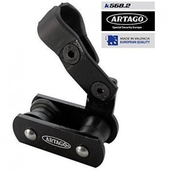 Soporte Antirrobo Artago 69 para montaje en tubo Ø18-Ø25 mm, compatible con candados 69 y 69X, incluye fijación a tubos de diámetro entre 18 y 25 mm y tornillos,