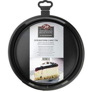 Tarta de Molde Desmontable 20cm con Recubrimiento Antiadherente, Base Suelta, Ideal para Pasteles y Tartas