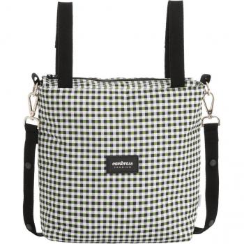 Bolso Talega New Vichy Kaki Cambrass 12x40x35 Cm - Bolso talega para silla de paseo, color kaki, dimensiones 12x40x35 cm