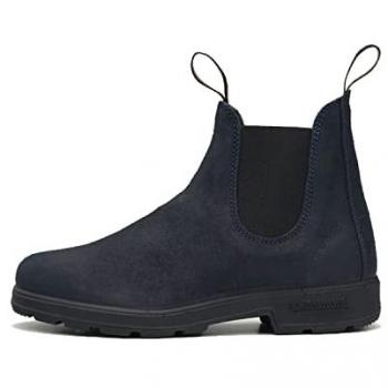 Blundstone Original Chelsea Boots Waxed Suede Women's Mid Boots in Blue #1912