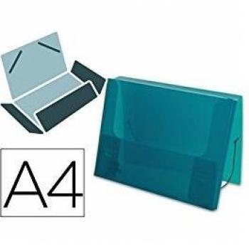 Beautone 20964 - Carpeta porta documentos, A4, color verde transparente