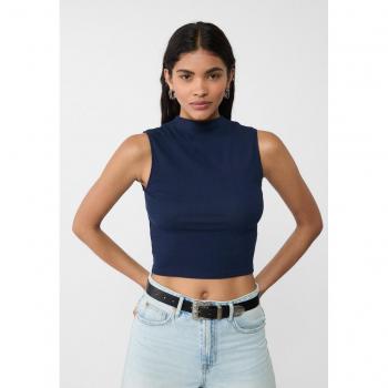 Navy Blue XL Mini Turtleneck Top