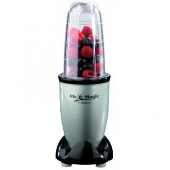 GOURMETmaxx Mr. Magic Smoothie Maker incl. tapa de frescura, batidora de pie con 8 funciones, incl. función To-Go con tapa de frescura [400 Watt]