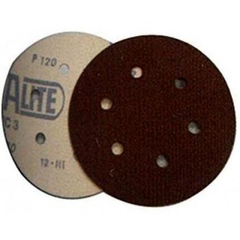Disco velcro corindon 150mm g.80 6a 6 agujeros