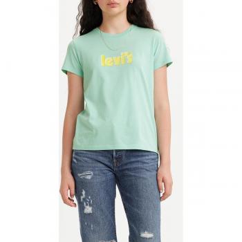 Levi's Women's Perfect Turquoise Short Sleeve Cotton T-Shirt