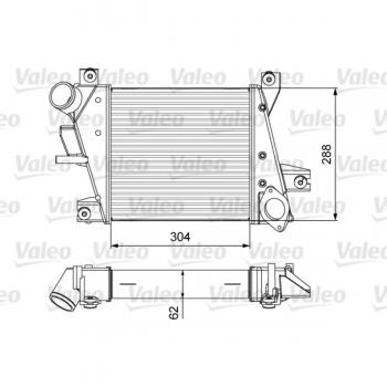 Intercooler VALEO 818360 - Radiador de aire de admisión, tipo de producto: intercooler, características: diseñado para optimizar el rendimiento del motor al enfriar el aire de admisión, fabricado por Valeo