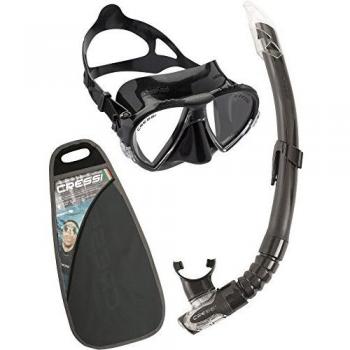 Cressi Matrix and Gamma Combo Set de Buceo, Unisex, Negro