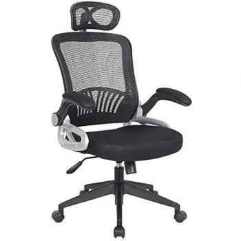 TLV TLV-MYX-801-1 Silla de Oficina Giratoria Escritorio con Reposacabezas Sillon Ruedas Despacho