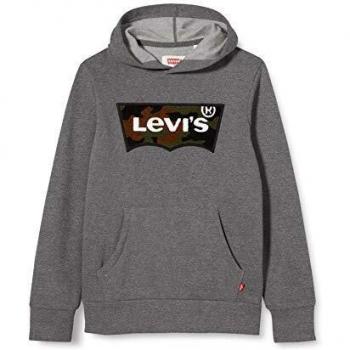 Levi's Kids Lvb Chenille Batwing Hoodie Sudadera Niños Charcoal Heather 14 años