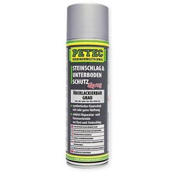 Protección contra guijarros y bajo de carrocería PETEC, base de caucho, gris, 500ml