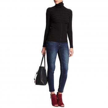 Morgan Mentos, Jersey para Mujer, Negro, S