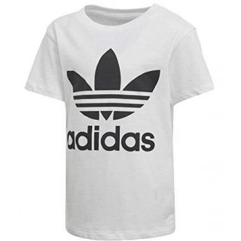 Adidas Trefoil – Camiseta, Niños, D98852, Negro/Blanco, 128
