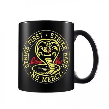 Taza de emblema Cobra Kai Negro, amarillo y rojo One Size