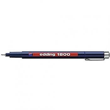 Rotulador de precisión Edding 1800, 0.35 mm, color azul