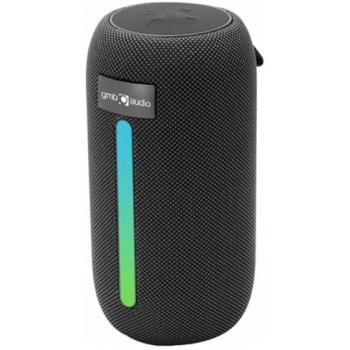 Altavoz Bluetooth® Portátil Gembird SPK-BT-LED-07 Negro con Luces LED RGB y Batería Recargable (4h)