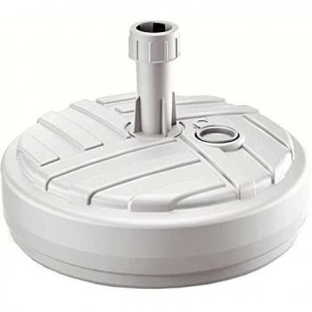 Prosperplast Umbrella Base de sombrilla de Polietileno Redonda con diseño a Rayas 39 x 39 x 13 cm en
